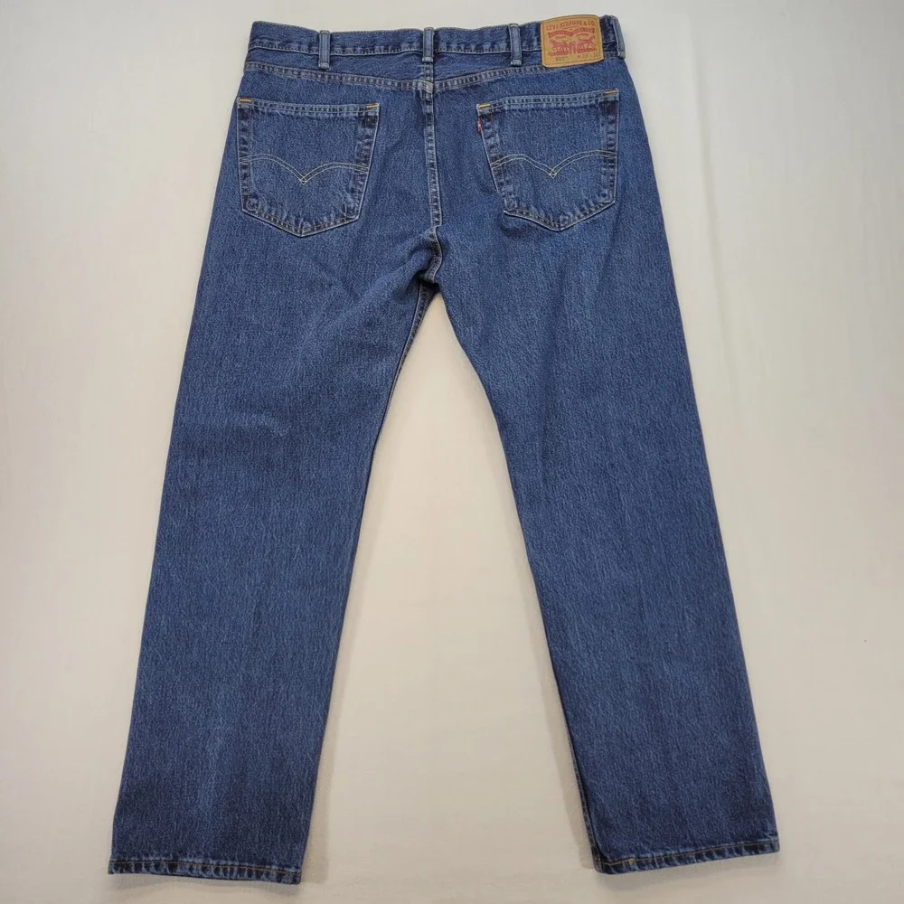 Levi's‎ 505 Jeans Mens 38x30 Blue Regular Straight Medium Wash Denim